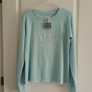 Lake Girl Raw Edge Fleece Crew